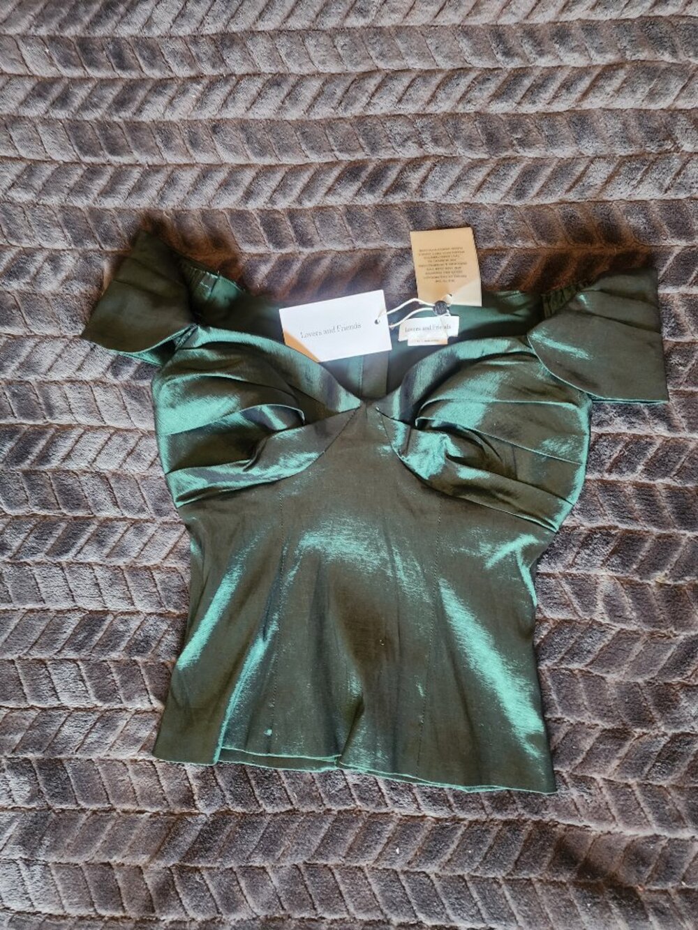Lovers and Friends Colette Top Emerald Green NWT XS